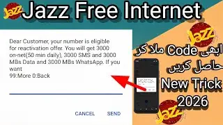Jazz Free Internet Code 2026 I Jazz Free Internet