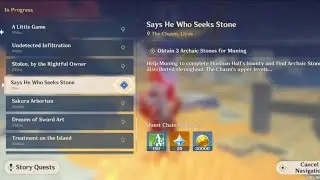 ​⛰️ Quest Log: Says He Who Seeks Stone. 