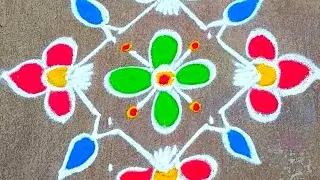 Simple rangolikolam and kambikolam designs