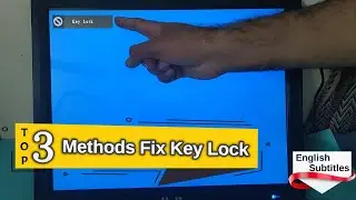 How To Fix Key Lock On LED TV Without A Remote (English Subtitles)