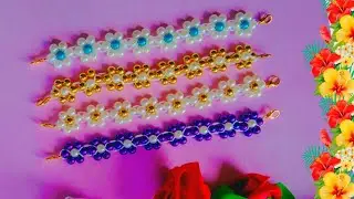 How to make pearl mask connector-Beads mask connector-Strap masker dari mutiara