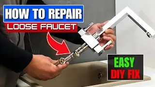 How to Tighten a Loose Kitchen Sink Faucet | Easy DIY Fix