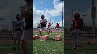 Mastering the Gridiron: Davenport Panther Quarterbacks Show Off Their Footwork Skills. #shorts
