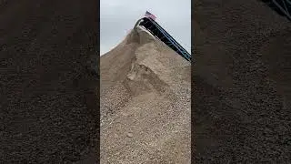 Stacking Aggregates Compilation #excavator #conveyor #construction #crushing #stone #sand #gravel