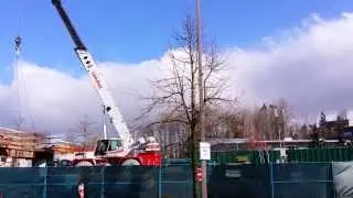 Evergreen Line Construction 4K Video Sky Train Pinetree Way & Guildford March 05 2014 Bcnewsvideo