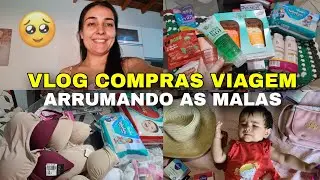 VLOG: Comprinhas para viagem á praia 🏖, produtos, autocuidado e farmácia, arrumando as malas..