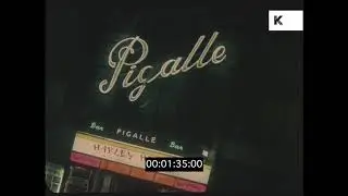 1960s London Nightclub Neon Signs, Nightlife, HD