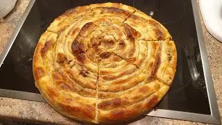 😍 🥰Pite-Burek me Mish,pite Traditcionale met knaq ,🥰 Kosovo B&ouml;rek mit Hackfleisch Lecker 😋😋😍😍