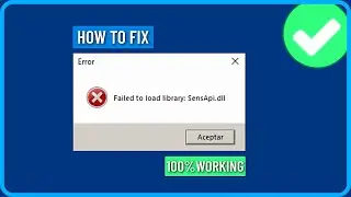 How to Fix Roblox Failed to Load Library Sensapi.dll Error on PC (2025)