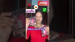 Nykaa vs Purplle which one is best ✅❌ @nancymakeovers_official #naykaa #purplle #whichoneisbest