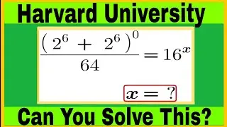 Harvard University Math Challenge 🤯 | Can You Solve This Power Equation? | Genius Test#modrenmathsir
