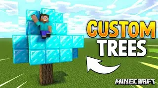 Minecraft But There Are CUSTOM TREES..