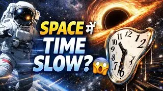 Space mein time slow kyu ho jata hai?🤔#TimeDilation#SpaceFacts#Einstein#Shorts#LokeshSharmaPhysics