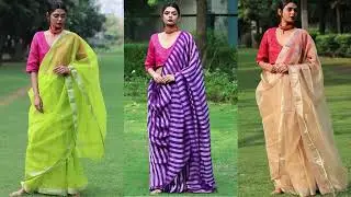 Chidiyaa Handwoven Linen Sarees