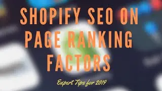 SEO On Page Ranking Factors for eCommerce