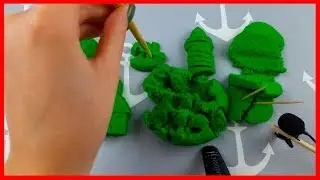 ASMR. Kinetic sand. Very satisfactory and relaxing video. Кинетический песок АСМР 2020
