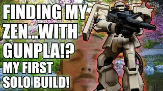 Моя первая самостоятельная сборка Gunpla &mdash; набор HG Zaku II. Отдыхаю от давления.