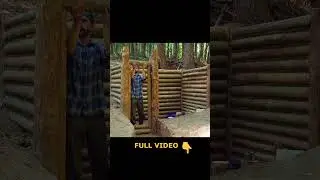 Building a natural dugout shelter. #bushcraftimprovisation