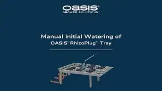 Manual Watering of OASIS&reg; RhizoPlug&trade; Tray