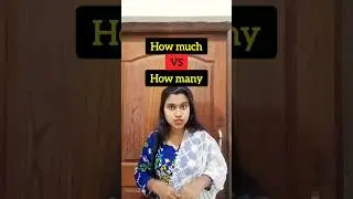 How much VS How many - English Grammar Doubt Solving | Common Mistakes In English #shorts #ytshorts