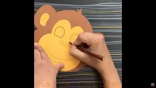 #shorts | Monkey face mask | Monkey mask | How to make Monkey mask | Animal face mask