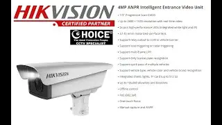 HIKVISION LICENSE PLATE CAMERA DS TCG405 E 4MP LPR License Plate Recognition ANPR Allow list