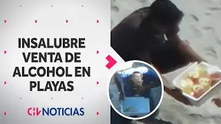 GRABAN INSALUBRE PREPARACI&Oacute;N de bebidas alcoh&oacute;licas en playa: Hasta probaban los mojitos