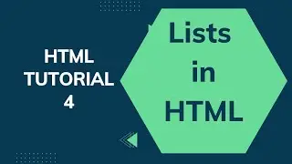 HTML Tutorial - Lists in HTML | Types of Lists in HTML | #htmltutorial #htmllist
