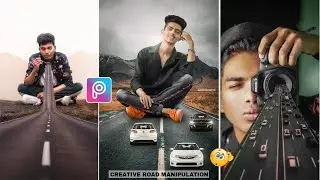 Road Big Man Photo Editing||PicsArt Road Manipulation Photo Editing Tutorial - Sulav Editz