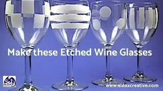 Make these etched wine glasses.