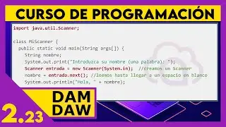 JAVA: Entrada de datos - Clase Scanner  ☕ DAM - DAW