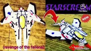 Revenge of the fallens STARSCREAM movie series kirigami ;) :) 😀