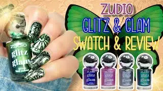 ✨ Zudio Glitz & Glam Shine Nail Polish Swatches | Festive Glitter Collection Review 💅