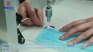 Medical Surgical Mask Earloop Welding Machine by hand.