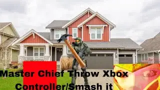 Halo & Metroid Series: Master Chief Throw Xbox Controller/Smash it