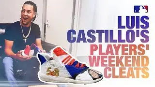 Reds' Luis Castillo gets his SICK Players' Weekend cleats! | Story of the Spikes