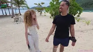 Bonnie CLIMBS A TREE ON AN ISLAND WITH Arky!