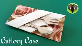 Cutlery Case - DIY Origami Tutorial by Paper Folds - 696