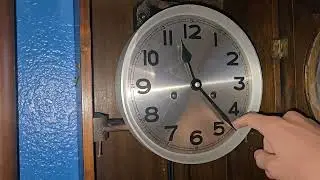 Karl Lauffer wall clock with beautiful 4 rod bim bam