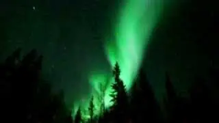 Welcome Northern lights #2 @ A Taste of Alaska Lodge on 21st Feb. 2014 , Real time