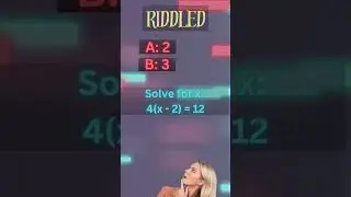 Riddled - Equation Solving - #riddleaddict, #mathriddles, #logicpuzzles, #riddles, #mathquiz