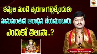 కష్టాల నుండి గట్టెక్కేందుకు హనుమాన్ ఆరాధన చేయమంటారు ఎందుకో తెలుసా? | Hanuman Remedies | Sanathanam