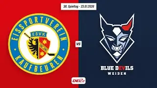 38. Spieltag DEL2 | ESV Kaufbeuren vs. Blue Devils Weiden | Game Highlights