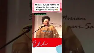 #miriam #jokes na HINDI KUMUKUPAS! Nakaka miss! #bestpresident we never had! #trending #viralvideo