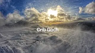 Extreme Winter Hiking | Dangerous Route - CRIB GOCH , ( Yr Wyddfa )