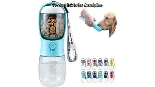 Best Dog Water Bottle with Food Container for Travel, Walks, and Outdoor Adventures