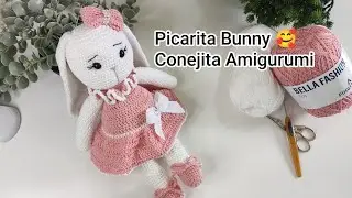 Conejita  Amigurumi [PASO A PASO] Bunny Rabbit| Conejo tejido a crochet| PICARITA BUNNY 🐇