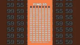 Test Your COGNITIVE Brain Skills With This FAST Number Game! #shorts