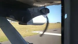 Skybus Twin Otter take off from the Isles of Scilly
