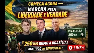 COME&Ccedil;A AGORA &mdash; Marcha pela LIBERDADE e VERDADE. 250 KM rumo a Bras&iacute;lia. Siga tudo em tempo real!